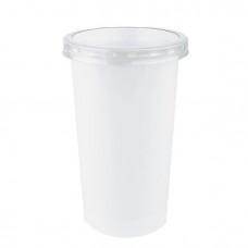 290 ML POLYPROPYLENE WHITE POT - 71MM